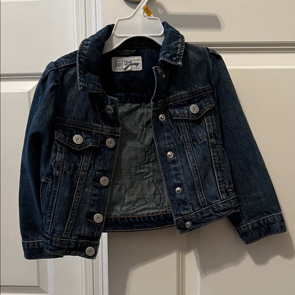 Gap x Disney Minnie Mouse Kids Denim Jacket Size 3 Years